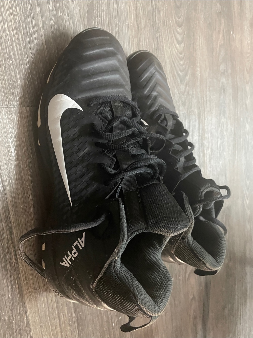Nike Black and White Soccer Cleats High-Top